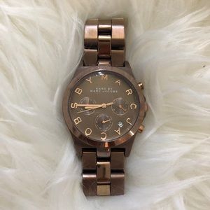 Chocolate bronze Marc Jacobs watch